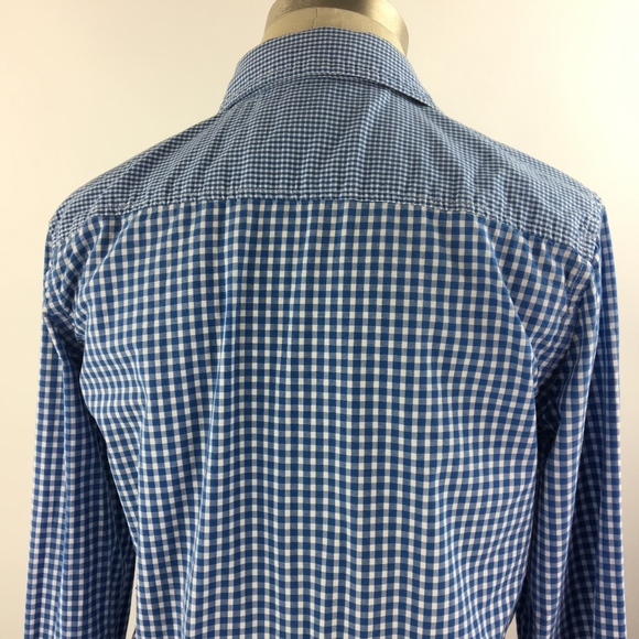 C. Wonder Gingham Button Down Shirt Boy Fit Sz S - Picture 6 of 8
